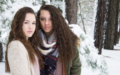 Snowy Senior Photo Shoot